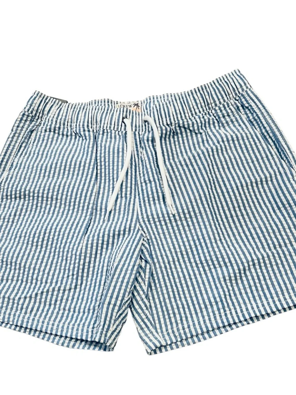 J. Crew 6'' swim trunk in seersucker Size Medium NWT